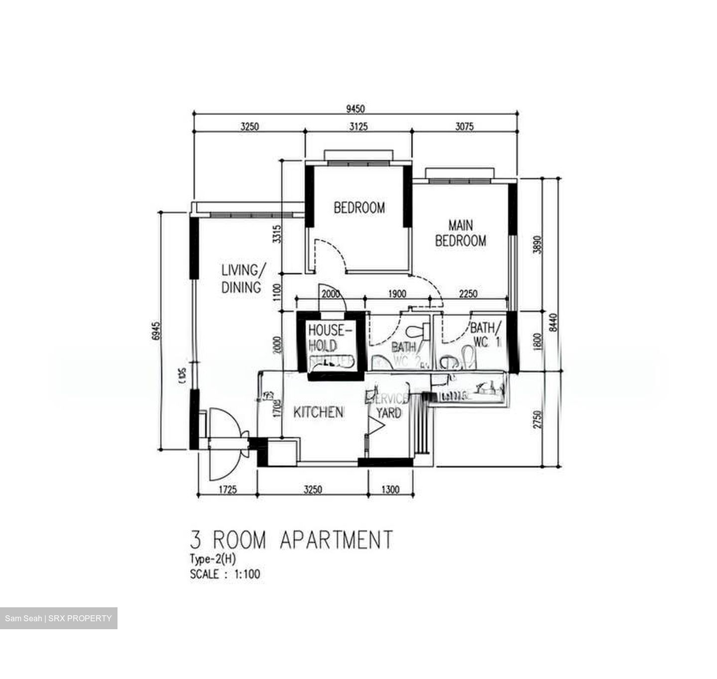 Blk 93B Telok Blangah Parcview (Bukit Merah), HDB 3 Rooms #575669911